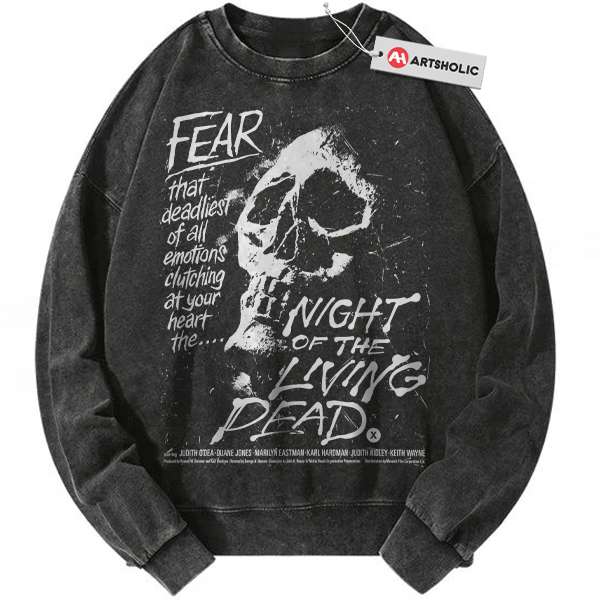 Night of the Living Dead Sweatshirt, Halloween Sweatshirt, Horror Sweatshirt, Vintage Sweater