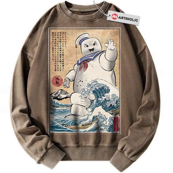 Stay Puft Marshmallow Man Sweatshirt, Ghostbusters Sweatshirt, Halloween Sweatshirt, Horror Sweatshirt, Vintage Sweater