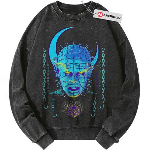 Pinhead Sweatshirt, Hellraiser Sweatshirt, Halloween Sweatshirt, Horror Sweatshirt, Vintage Sweater