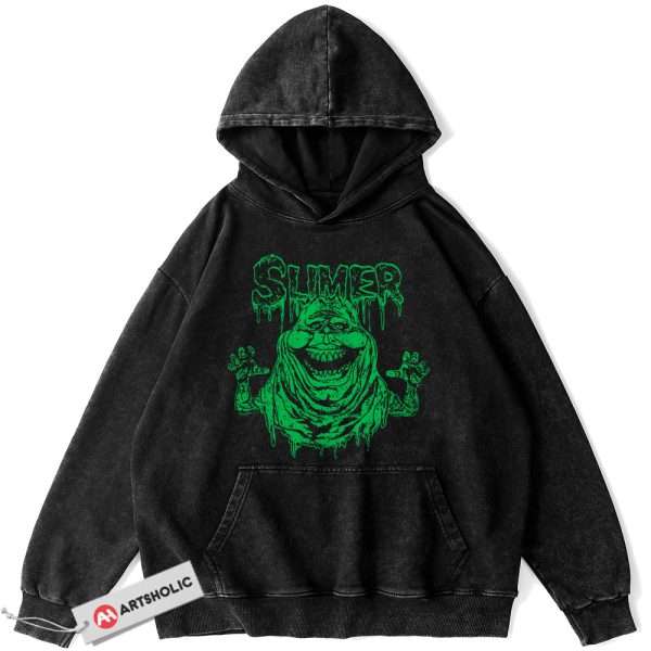 Slimer Hoodie, Ghostbusters Hoodie, Halloween Hoodie, Horror Hoodie, Vintage Hoodie