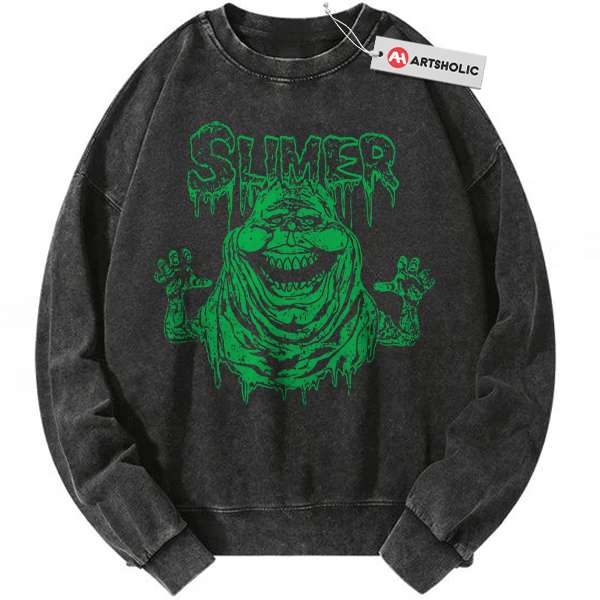 Slimer Sweatshirt, Ghostbusters Sweatshirt, Halloween Sweatshirt, Horror Sweatshirt, Vintage Sweater