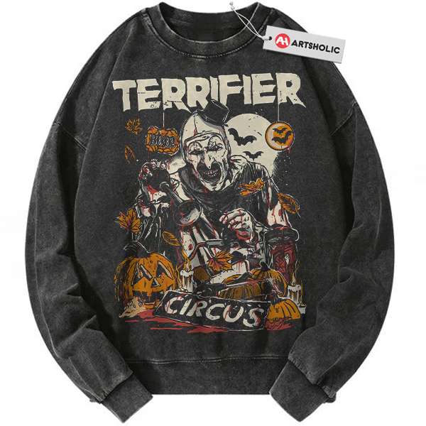 Terrifier Sweatshirt, Halloween Sweatshirt, Horror Sweatshirt, Vintage Sweater
