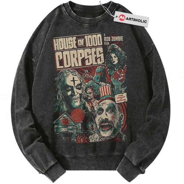 House of 1000 Corpses Sweatshirt, Halloween Sweatshirt, Horror Movie Sweatshirt, Vintage Sweater
