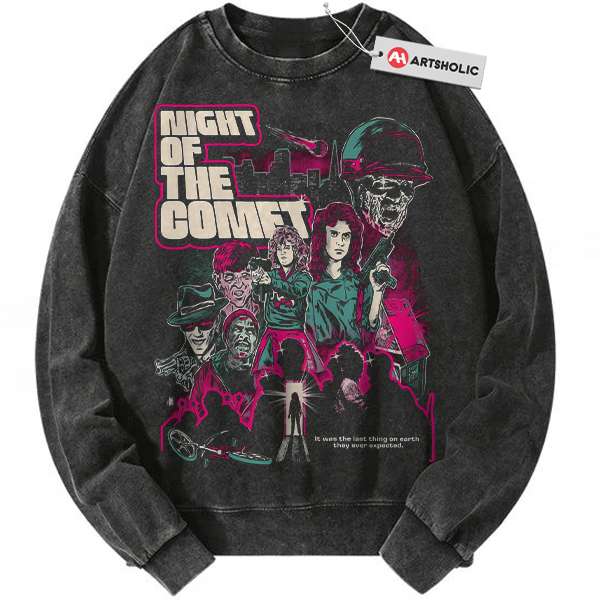 Night of the Comet Sweatshirt, Halloween Sweatshirt, Horror Movie Sweatshirt, Vintage Sweater