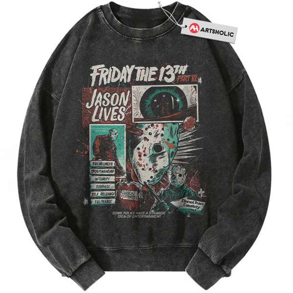 Friday the 13th Sweatshirt, Halloween Sweatshirt, Horror Sweatshirt, Vintage Sweater