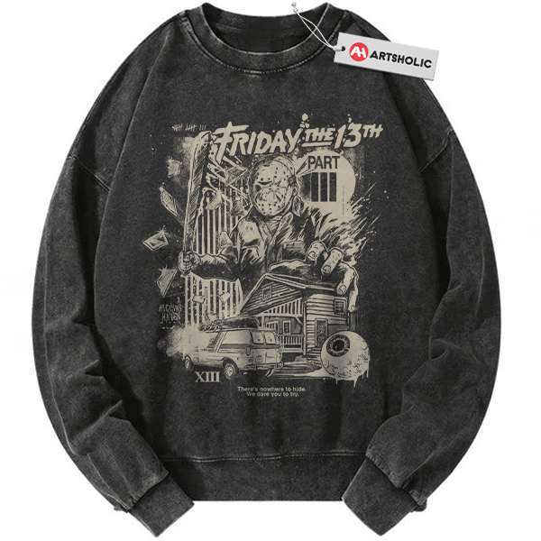 Friday the 13th Sweatshirt, Halloween Sweatshirt, Horror Sweatshirt, Vintage Sweater