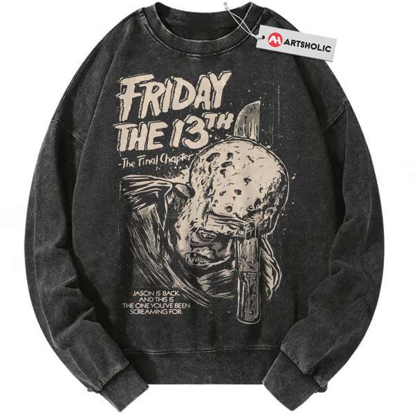 Friday the 13th Sweatshirt, Halloween Sweatshirt, Horror Sweatshirt, Vintage Sweater