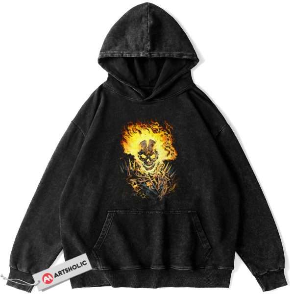 Ghost Rider Hoodie, Marvel Comics Hoodie, Vintage Hoodie