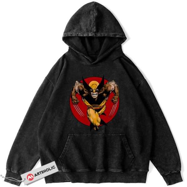Wolverine Hoodie, X-Men Hoodie, Marvel Comics Hoodie, Vintage Hoodie