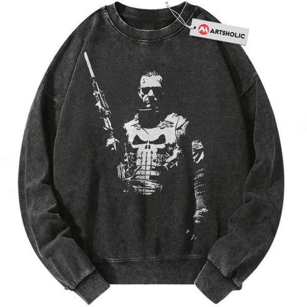 The Punisher Sweatshirt, Marvel Comics Sweatshirt, Vintage Sweater