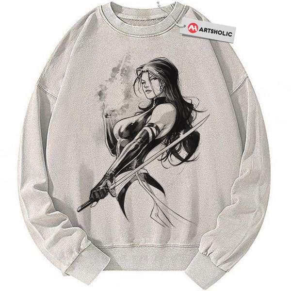 Psylocke Sweatshirt, X-Men Sweatshirt, Marvel Comics Sweatshirt, Vintage Sweater