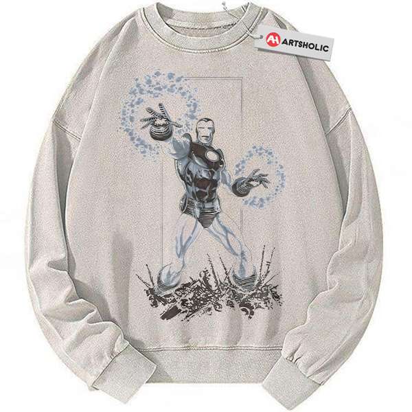 Iron Man Sweatshirt, Marvel Comics Sweatshirt, Vintage Sweater