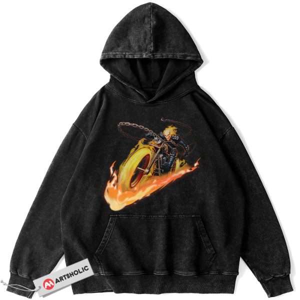 Ghost Rider Hoodie, Marvel Comics Hoodie, Vintage Hoodie