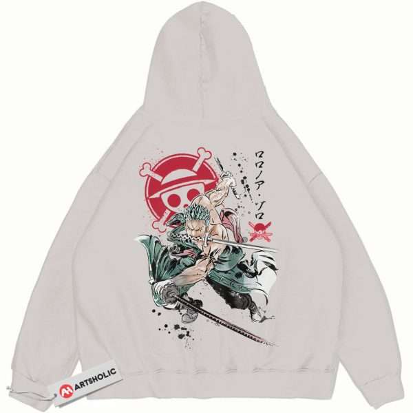 Roronoa Zoro hoodie, One Piece hoodie, Anime hoodie, Vintage hoodie