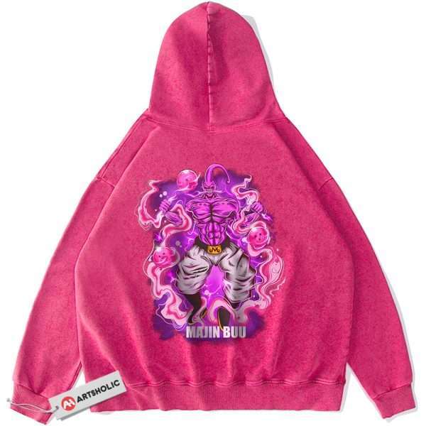 Majin Buu Hoodie, Dragon Ball Z Hoodie, DBZ Hoodie, Anime Hoodie, Vintage Hoodie