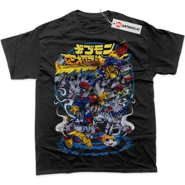 Gabumon Evolutions Shirt, Digimon Shirt, Anime Shirt, Graphic T-Shirt