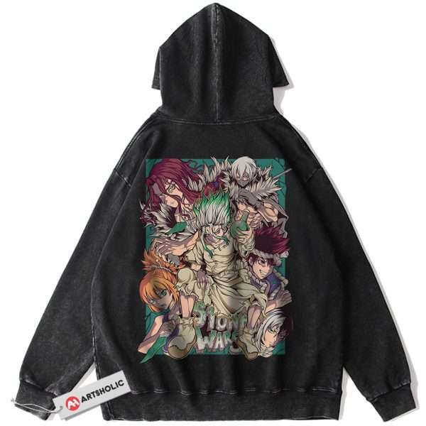 Dr Stone Hoodie, Anime Hoodie, Vintage Hoodie
