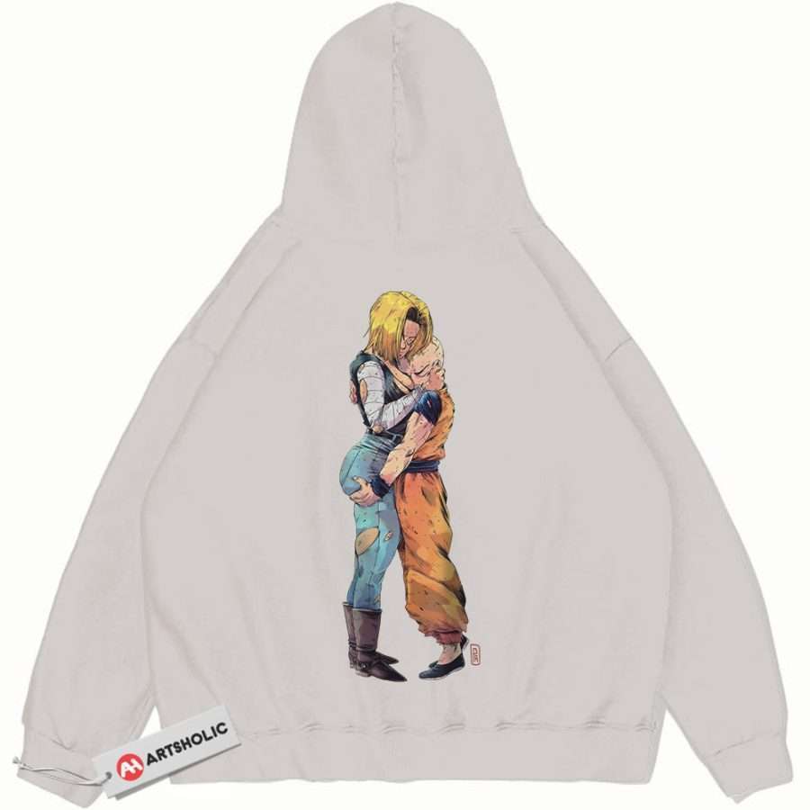 Android 18 Hoodie, Krillin Hoodie, Dragon Ball Z Hoodie, DBZ