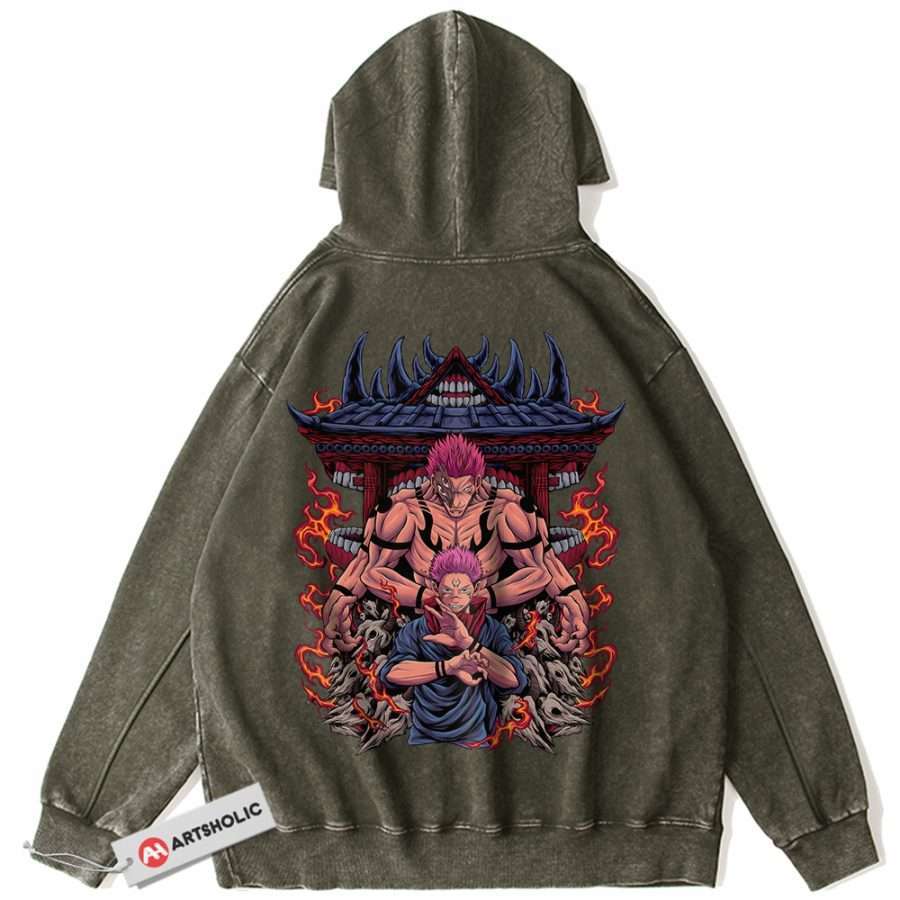 Ryomen Sukuna Hoodie, Jujutsu Kaisen Hoodie, Anime Hoodie, Vintage 