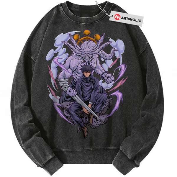 Megumi Fushiguro sweatshirt, Jujutsu Kaisen sweatshirt, Anime sweatshirt, Vintage Sweater