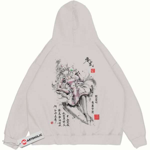 Zero Two Hoodie, Darling In The Franxx Hoodie, Anime Hoodie, Vintage Hoodie