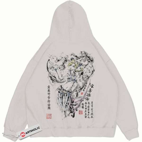 Jolyne Cujoh Hoodie, JoJo's Bizarre Adventure Hoodie, Anime Hoodie, Vintage Hoodie