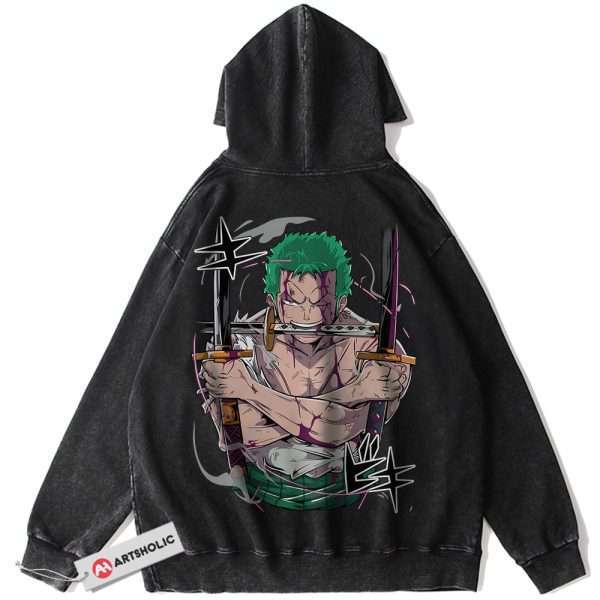 Roronoa Zoro Hoodie, One Piece Hoodie, Anime Hoodie, Vintage Hoodie