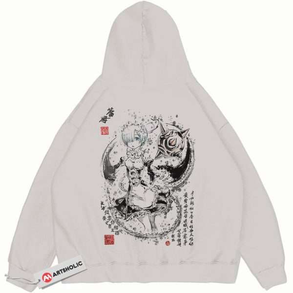 Rem Hoodie, Re:Zero Hoodie, Anime Hoodie, Vintage Hoodie