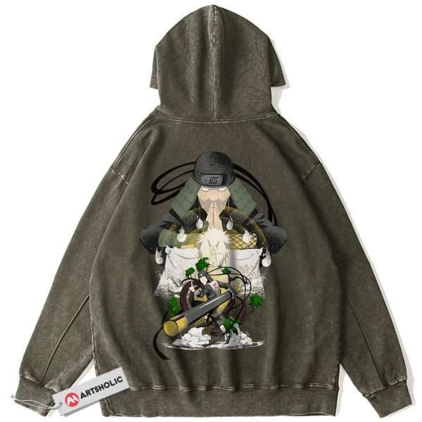 Hiruzen Sarutobi Hoodie, Naruto Hoodie, Anime Hoodie, Vintage Hoodie