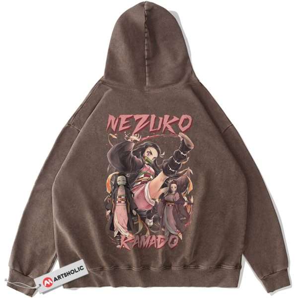 Nezuko Kamado Hoodie, Demon Slayer Hoodie, Anime Hoodie, Vintage Hoodie