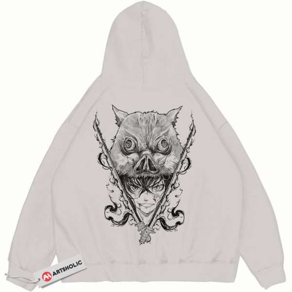 Inosuke Hashibira Hoodie, Demon Slayer Hoodie, Anime Hoodie, Vintage Hoodie