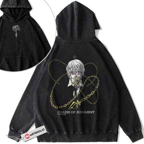 Kurapika Hoodie, Hunter x Hunter Hoodie, HxH Hoodie, Anime Hoodie, Vintage Hoodie 2-Sided