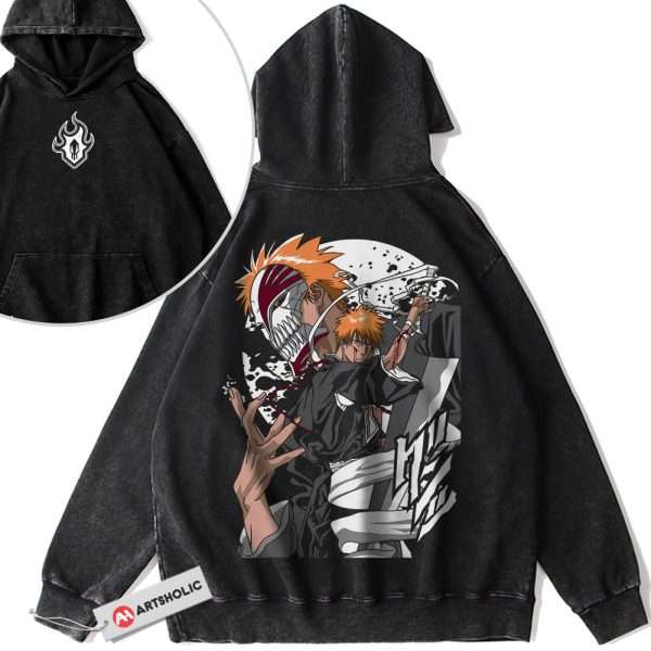 Ichigo Kurosaki Hoodie, Bleach Hoodie, Anime Hoodie, Vintage Hoodie 2-Sided