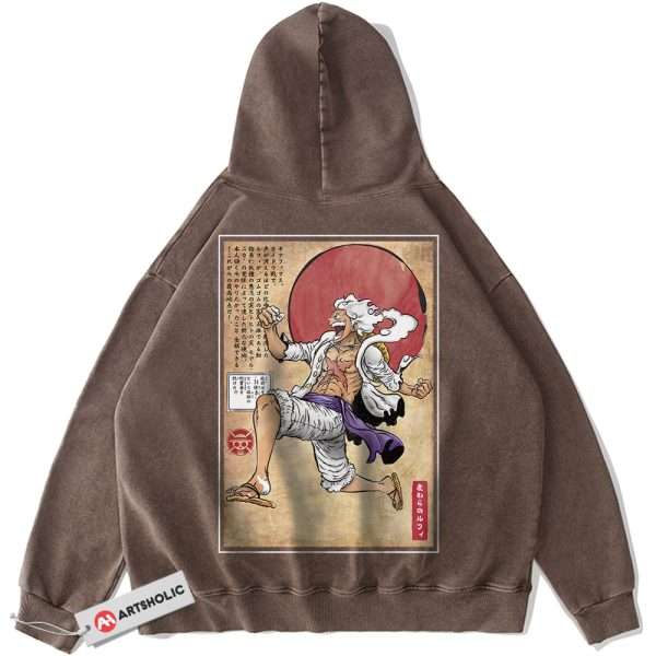 Monkey D Luffy Hoodie, Luffy Gear 5 Hoodie, One Piece Hoodie, Anime Hoodie, Vintage Hoodie