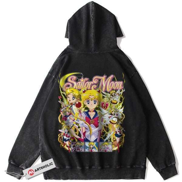 Usagi Tsukino Hoodie, Sailor Moon Hoodie, Anime Hoodie, Vintage Hoodie
