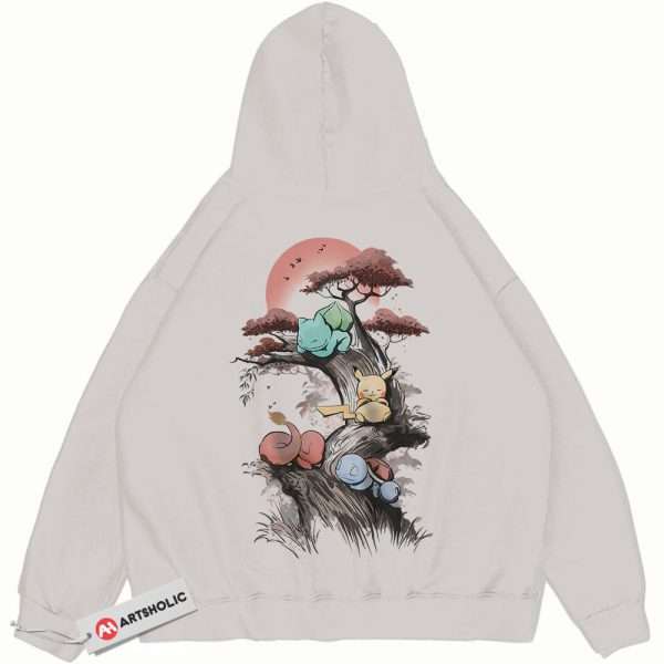 Bulbasaur Hoodie, Squirtle Hoodie, Charmander Hoodie, Pikachu Hoodie, Pokemon Hoodie, Anime Hoodie, Vintage Hoodie