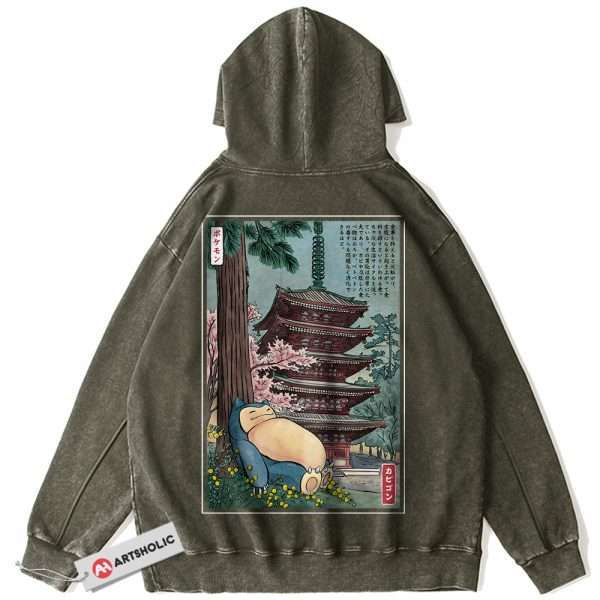 Snorlax Hoodie, Pokemon Hoodie, Anime Hoodie, Vintage Hoodie