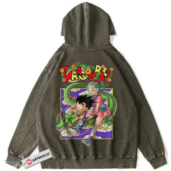 Son Goku Hoodie, Bulma Hoodie, Dragon Ball Hoodie, DBZ Hoodie, Anime Hoodie, Vintage Hoodie