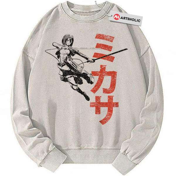 Mikasa Ackerman Sweatshirt, Attack on Titan Sweatshirt, AOT Sweatshirt, Vintage Sweater
