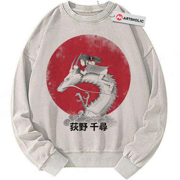 Chihiro and Haku Sweatshirt, Spirited Away Sweatshirt, Studio Ghibli Sweatshirt, Anime Sweatshirt, Vintage Sweater