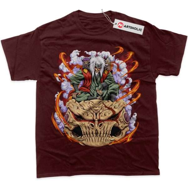 Skull Jiraiya Shirt, Naruto Shirt, Anime Shirt, Graphic T-Shirt