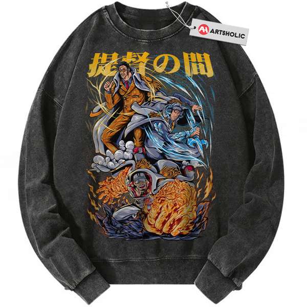 Admiral One Piece Sweatshirt, Anime Sweatshirt, Vintage Sweater