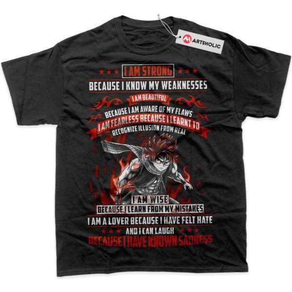 Natsu Dragneel Shirt, Fairy Tail Shirt, Anime Shirt, Graphic T-Shirt