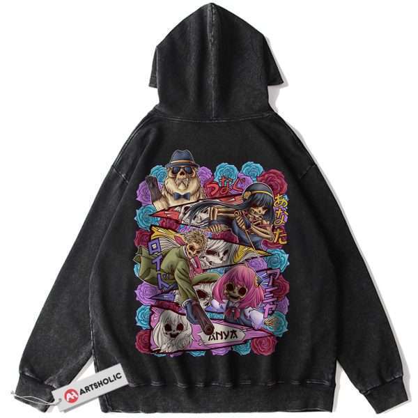 Skull Spy x Family Hoodie, Anime Hoodie, Vintage Hoodie