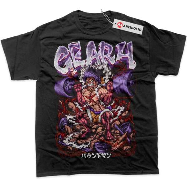 Squat Gym Luffy Shirt, One Piece Shirt, Anime Shirt, Graphic Tee