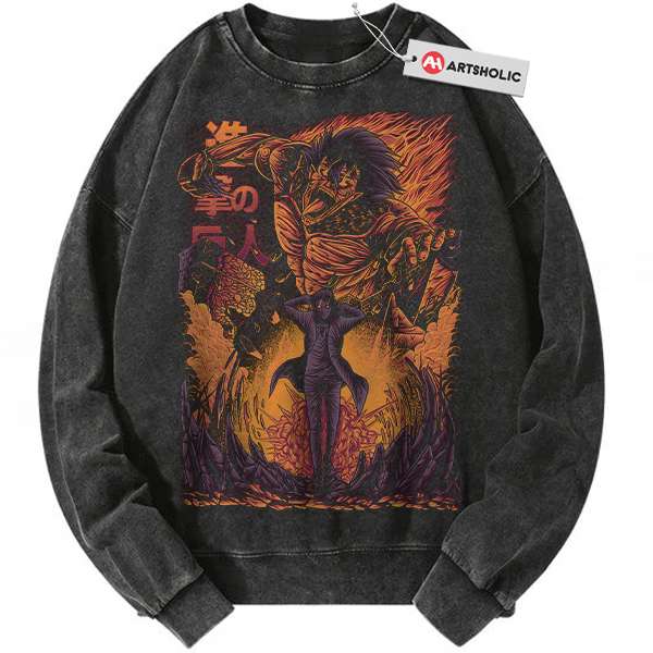 Eren Yeager Sweatshirt, Attack On Titan Sweatshirt, AOT Sweatshirt, Anime Sweatshirt, Vintage Sweatshirt
