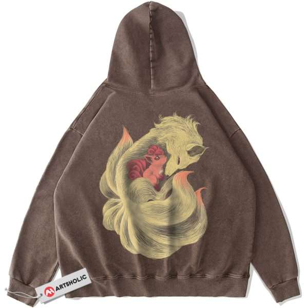 Ninetales Hoodie, Vulpix Hoodie, Pokemon Hoodie, Anime Hoodie, Vintage Hoodie