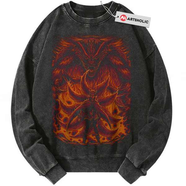 Kurama Sweatshirt, Naruto Sweatshirt, Anime Sweatshirt, Vintage Sweater