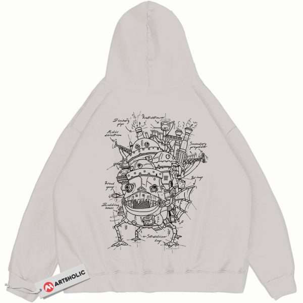 Howl's Moving Castle Hoodie, Studio Ghibli Hoodie, Anime Hoodie, Vintage Hoodie