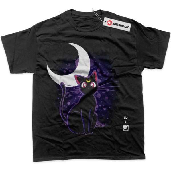 Luna Cat Shirt, Sailor Moon Shirt, Anime Shirt, Graphic Tee